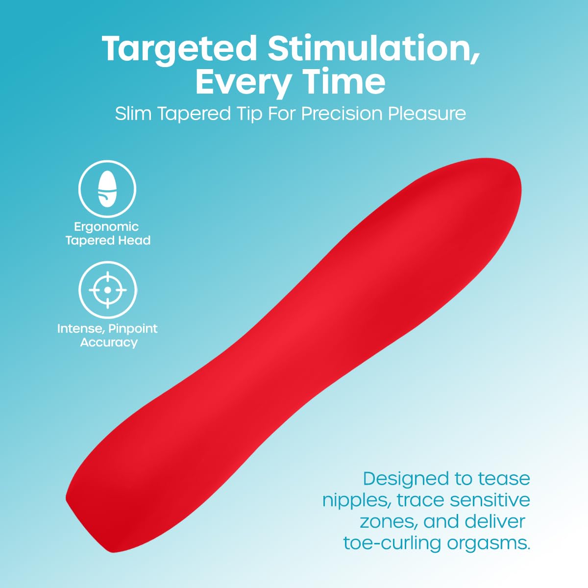 Amazon.com: Large Silicone Bullet Vibrator for Women - 100% Body Safe  Silicone & Waterproof Vibrator Bullet Adult Toy with 10 Modes & USB  Recharging - Discreet & Ergonomically Shaped Sex Toys (Red) :