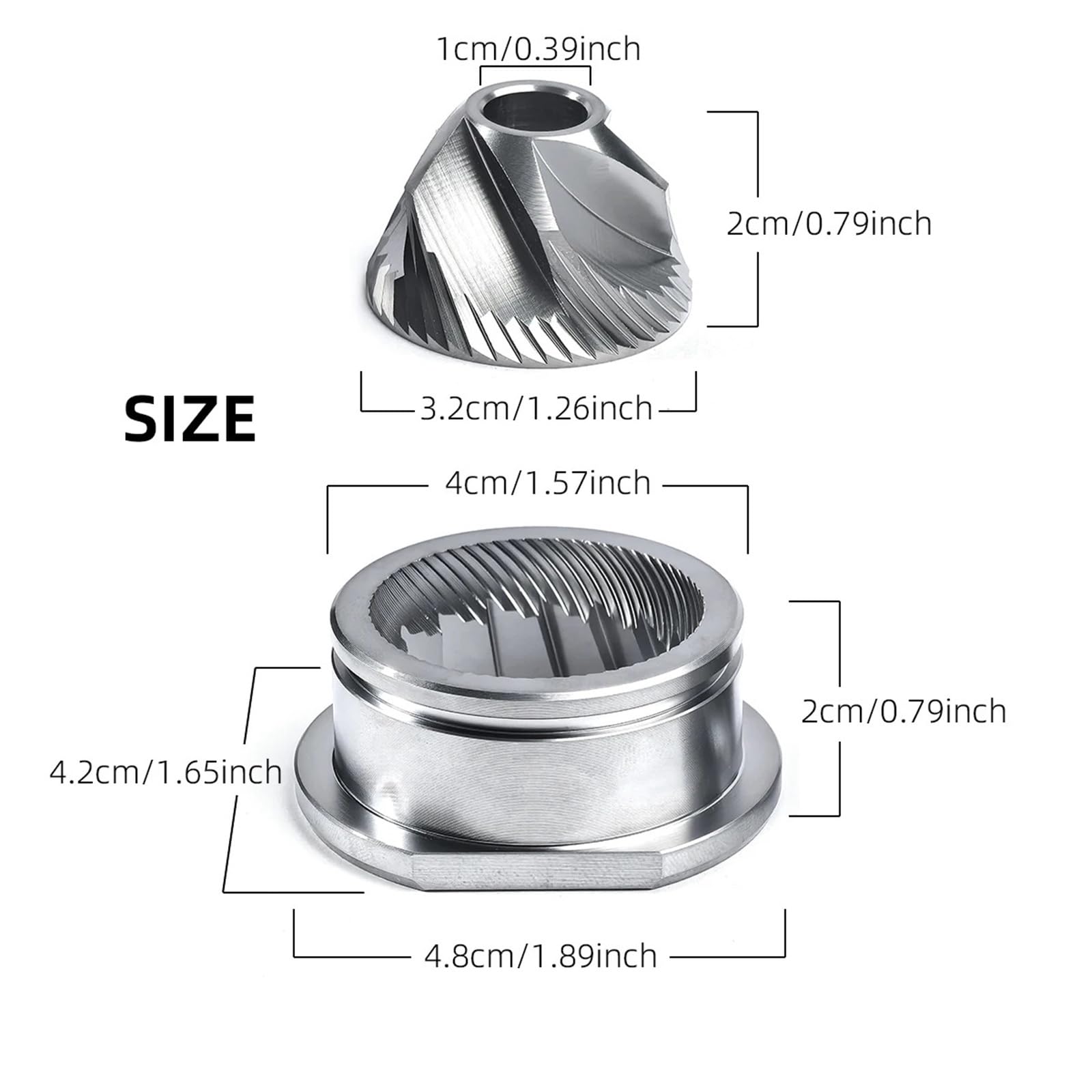 Kompatibel for Jura-Schleiffräser | 4,8 cm Ersatzmahlwerk for Kaffeezubehör