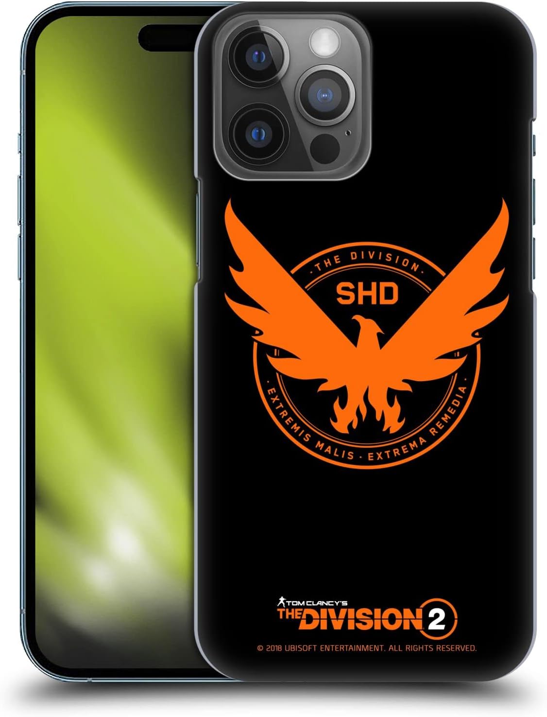 Head Case Designs Officially Licensed Tom Clancy's The Division 2 Phoenix Logo Art Hard Back Case Compatible with Apple iPhone 14 Pro Max