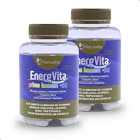 EnergVita Homem +50 (Multivitamínico com Boro, Licopeno, Triptofano e Trans-resveratrol) (2 und. 120 cápsulas)