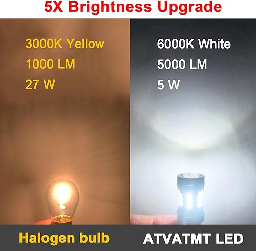 Miniatura 3 de 3157 Bombillas LED traseras de freno para Polaris Sportsman 450 570 850 1000 XP, repuesto RZR 570 OEM 4011064 12V P277W, 6000K blanco frío alto