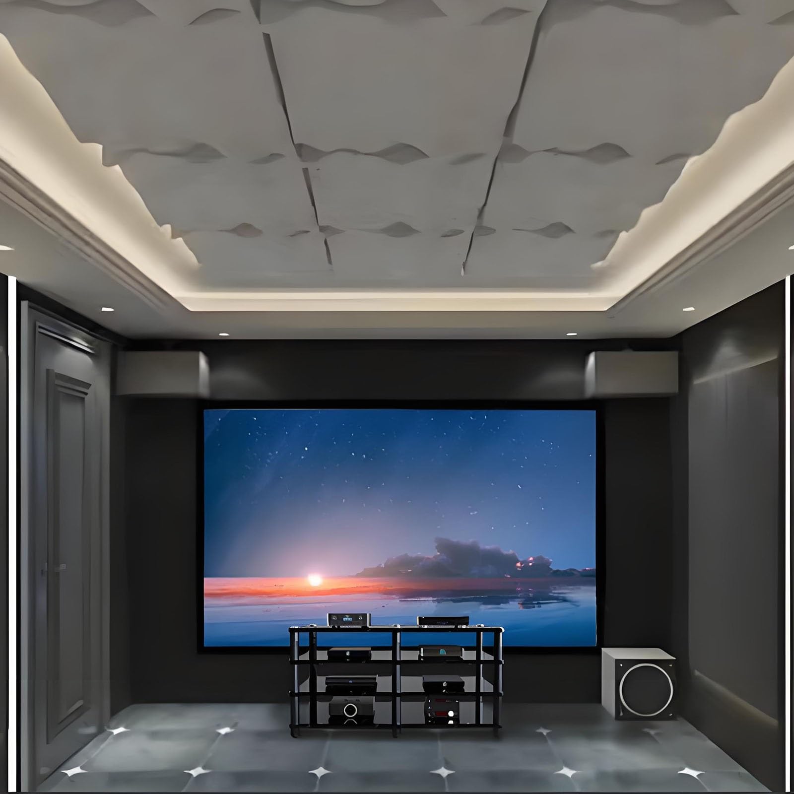 Wielokolorowy stojak multimedialny AV do odtwarzacza CD, stojak stereo i wieża audio, szafka na konsolę wideo do salonu, gier i miejsca do nagrywania - trwały i stylowy design