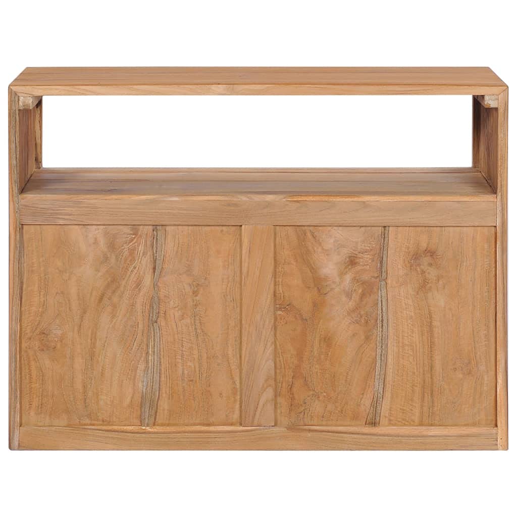 Kredens 80 × 30 × 60 cm z litego drewna tekowego, skrzynia drawers, komoda, szafka na korytarz, szafka na komody, szafka na pranie do sypialni