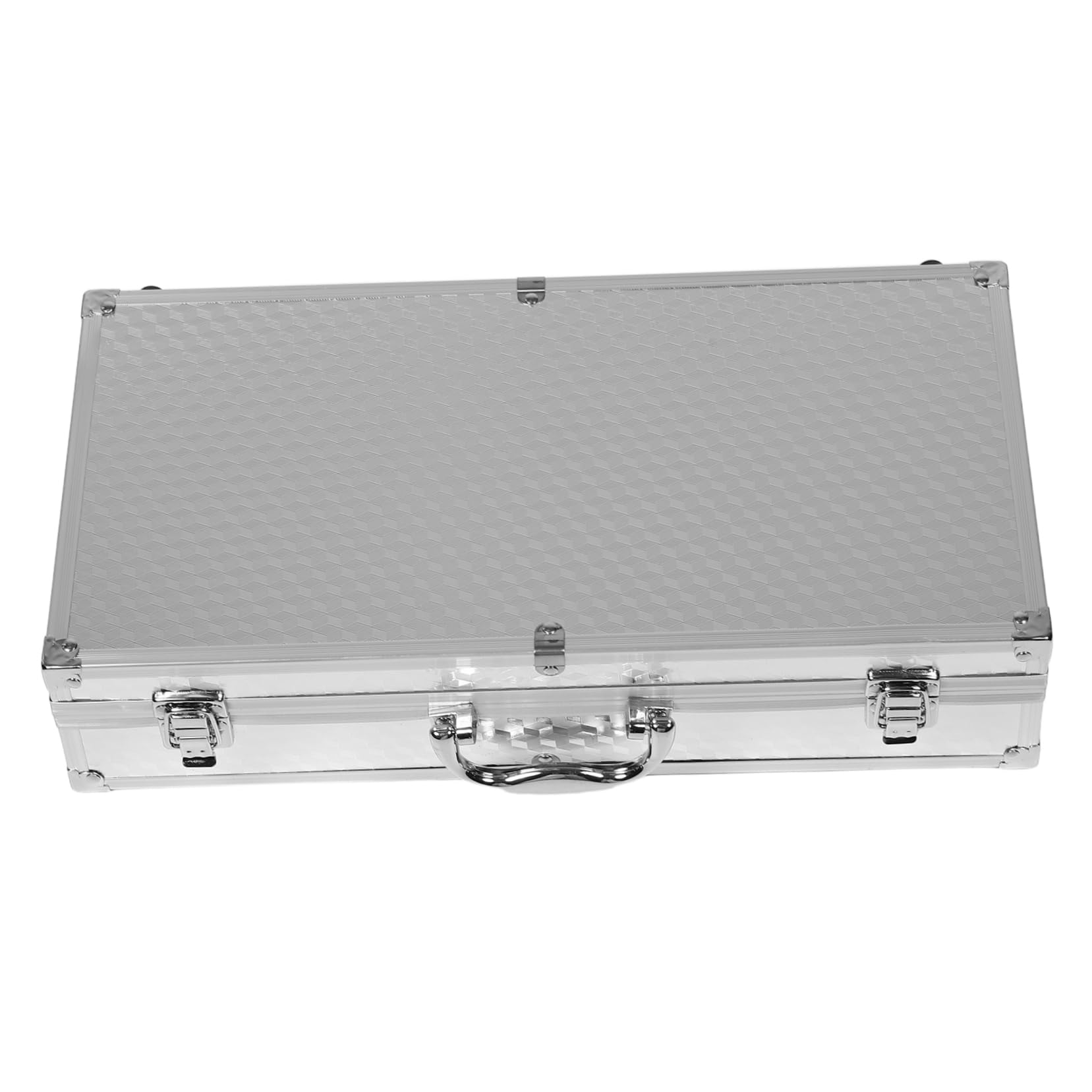 Generico Timke Protection Box custodia rigida per il trasporto Caso di attrezzature supporto per microfono multiplo Custodia microfono portatile porta microfono Lega di alluminio Argento