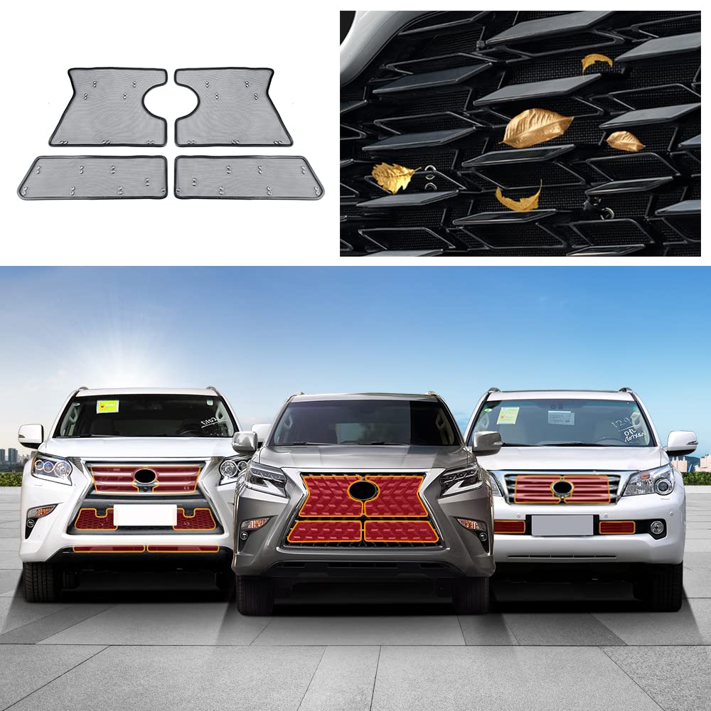 Stainless Steel Wire Mesh Prevent Sand Garbage from Entering Grille for 2010-2022 Lexus GX460 GX400 Exterior Decoration Accessories (2010-2013 Style)