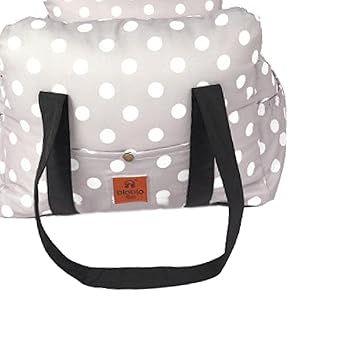 Meri SHOPP Folding Pet Dog Car Seat Booster Cat Puppy Travel Carrier Bed Bag Basket Polka Dot