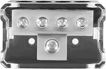 Amazon | カーオーディオ 電源 分岐 配電ブロック 4ゲージ出力4 カー