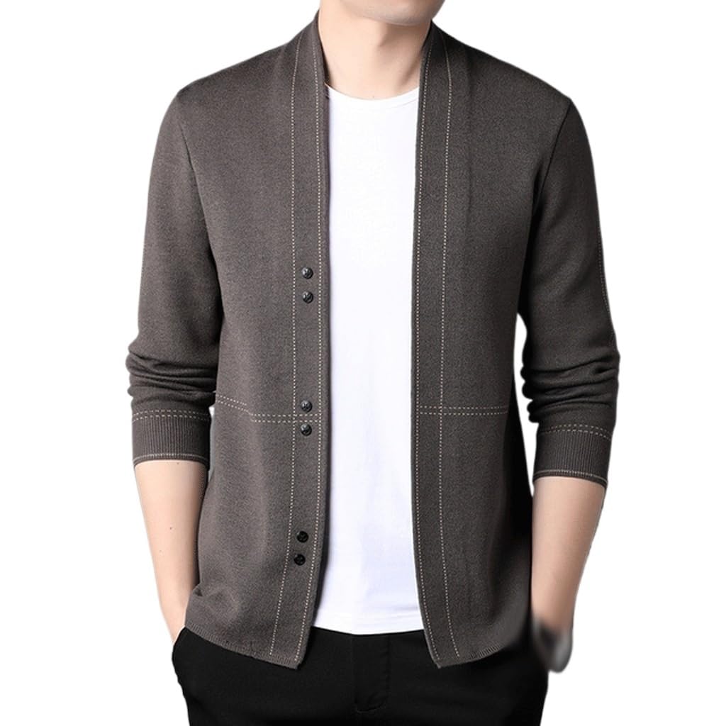 Cardigan pull homme en tricot pour corriger la silhouette avec le style coréen