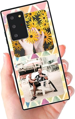 Miniatura 4 de Funda de teléfono personalizada para Samsung Galaxy Note 20 Ultra 5G, funda de TPU suave de vidrio templado antiarañazos, con imagen, texto, imagen