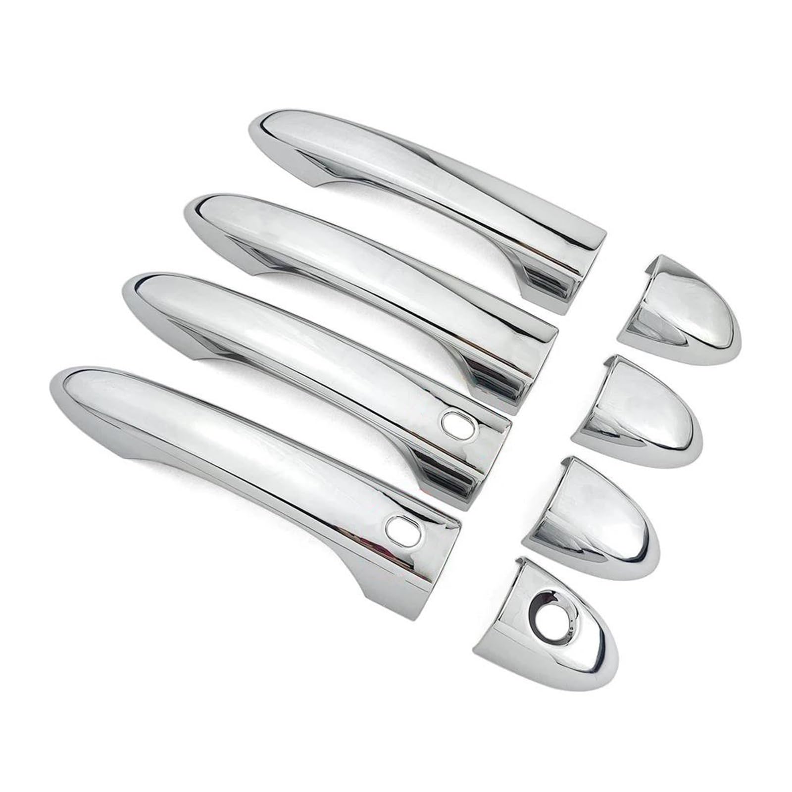 Hbgurm Door Handle Covers Chrome Exterior Door Handle Bowl Cover Trim For Jeep For Cherokee Kl 2014-2020 Door Handle Protector Cover(Door Handle Covers)