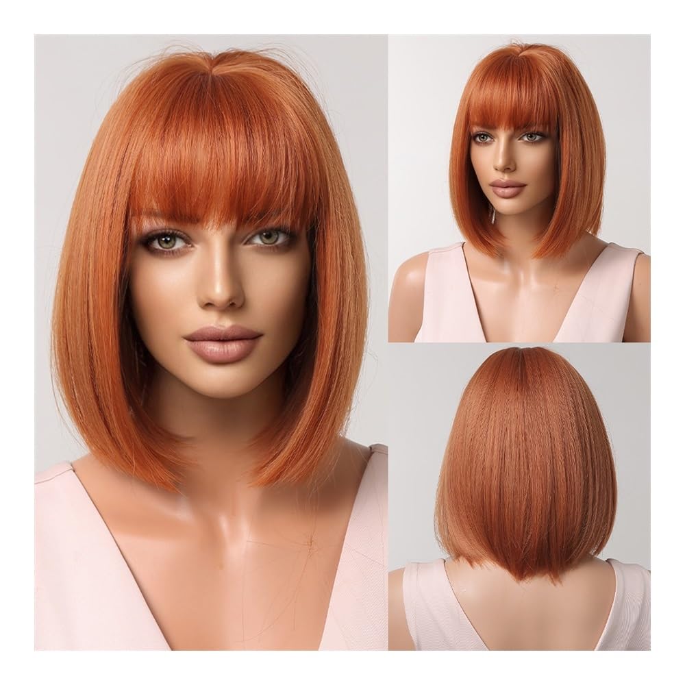 Perruques cheveux humains femmes style européen frange dégradé