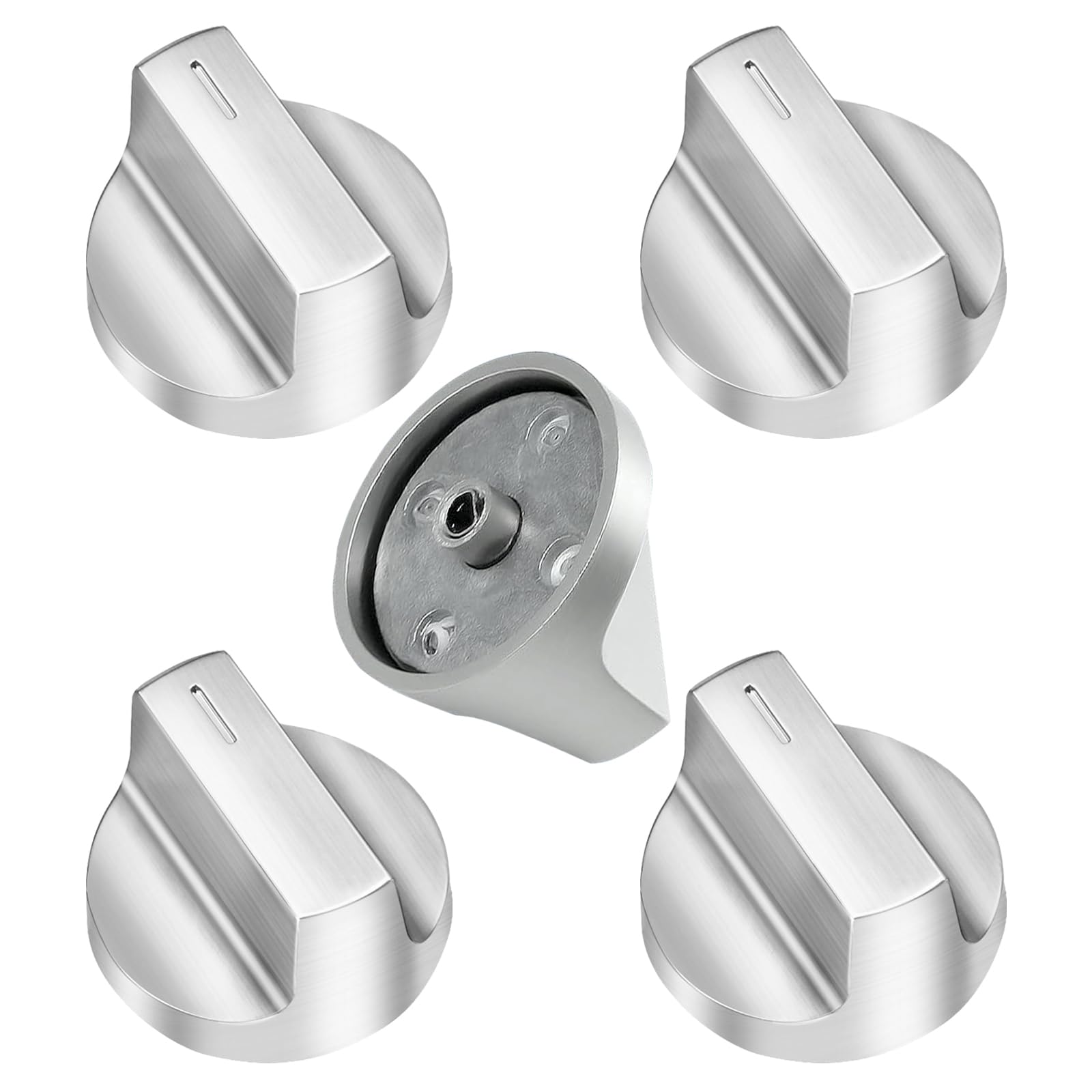 Bouton de cuisinière pour Whirlpool WEC310S0LS0 lot de rechange W11517331 W11117415 noir