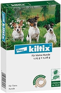 Elanco kiltix für kleine Hunde Ektoparasitizid-Halsband gegen Zecken und Flöhe, 1 St. Halsband
