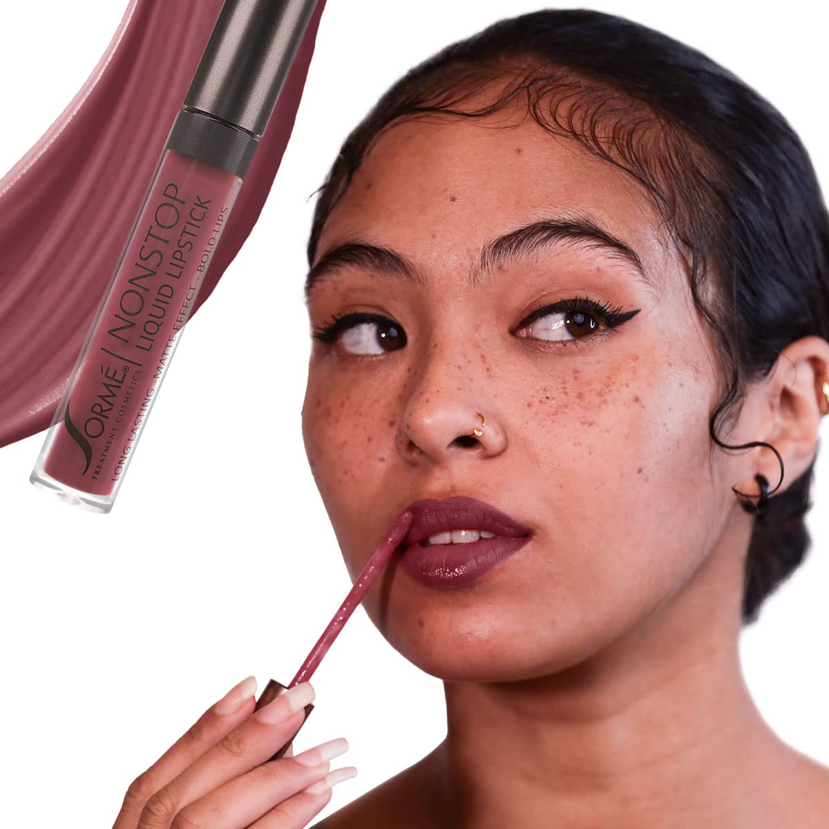 Nonstop Moisturizing Matte Liquid Lipstick - 273 Enchanted Sorme Cosmetics for Women 0.126 oz Lipstick