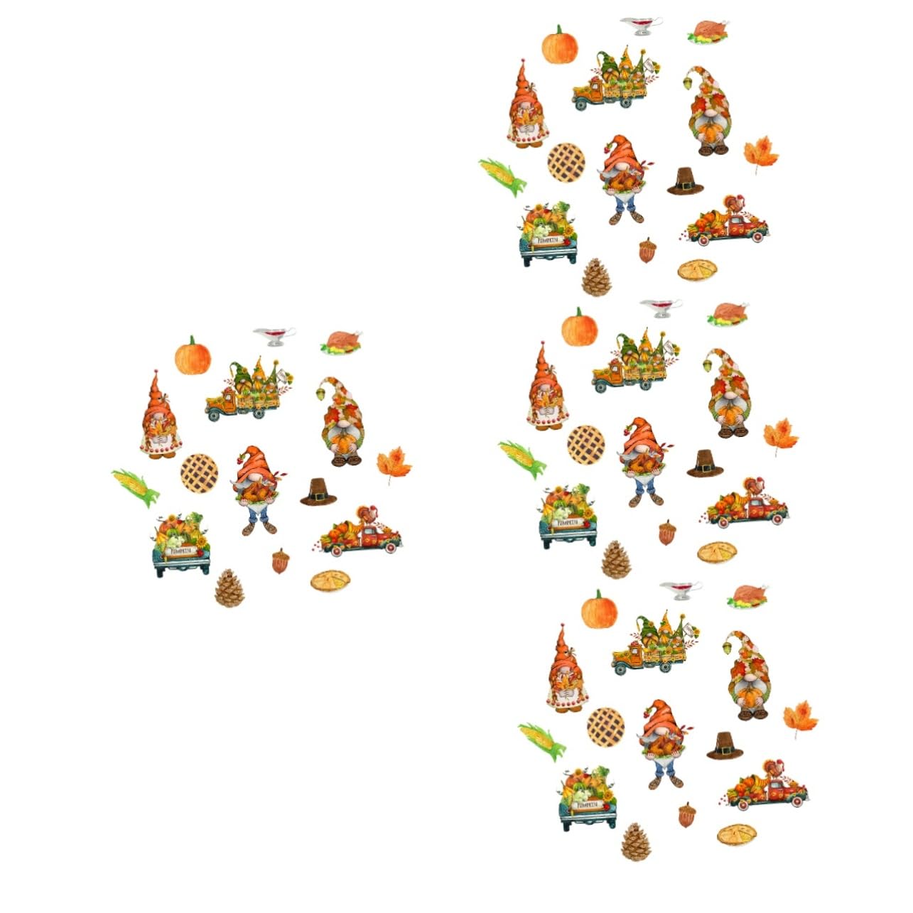 SOLUSTRE 4sätze Fridge Magnet Für Thanksgiving Abnehmbare Magneten Mit Bunten Herbstmustern Für Kühlschrank Whiteboard Und Bürodekoration Teiliges Mit Lustigen Motiven Wie Und