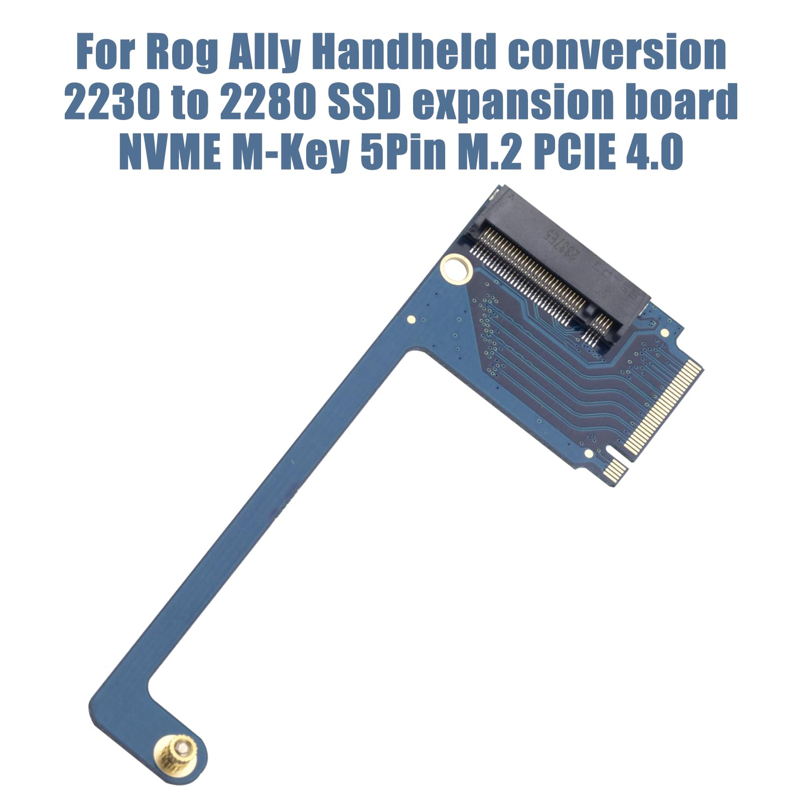 suckoo for Asus Rog Ally Handheld Modification 2230 to 2280 SSD Hard Drive Expansion high Capacity Card NVME M-Key NGFF M.2 PCIE 4.0 Gold Finger Adapter 90 Degrees Upgrade Converter Board