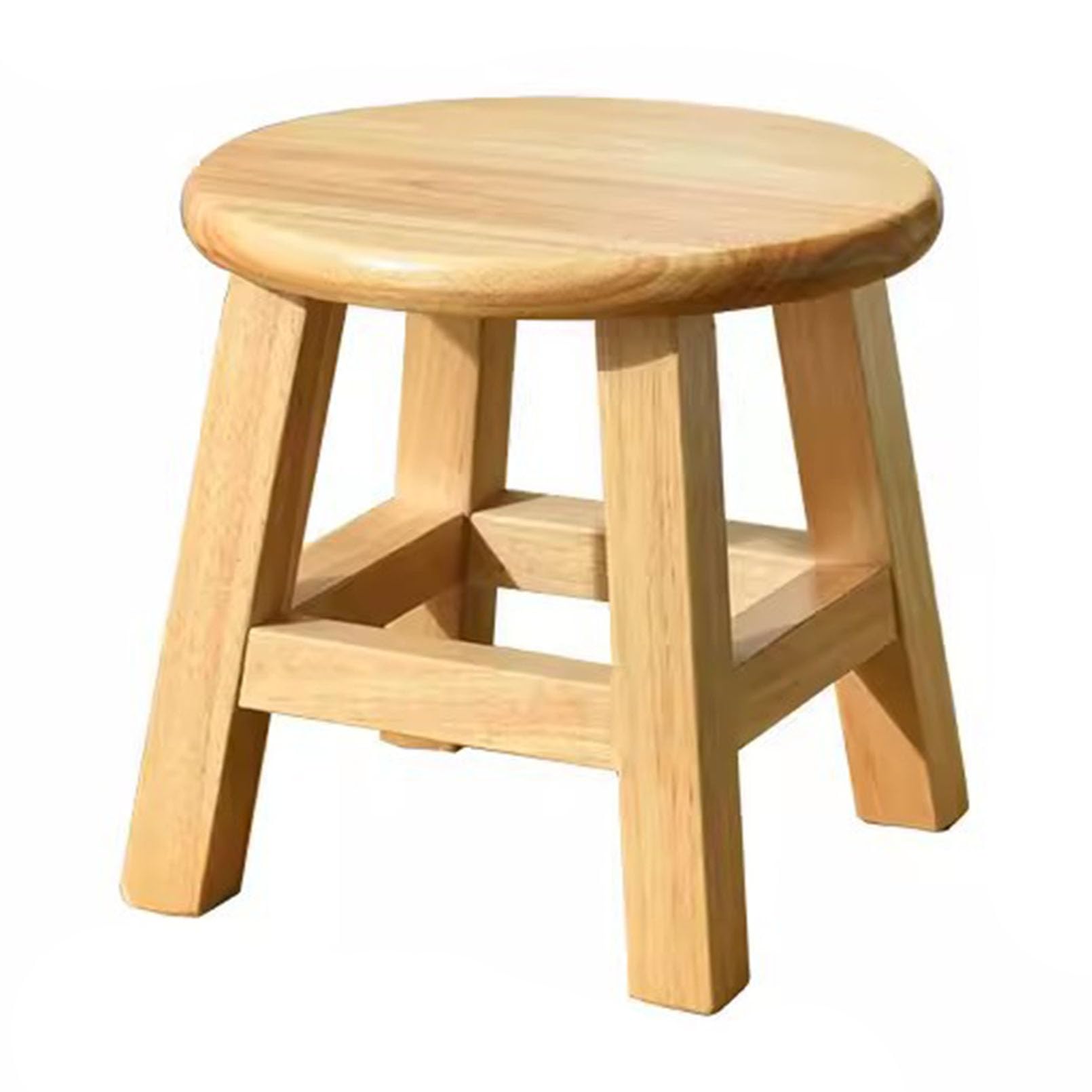 Petit tabouret avec repose-pieds en bois pour soulager les jambes