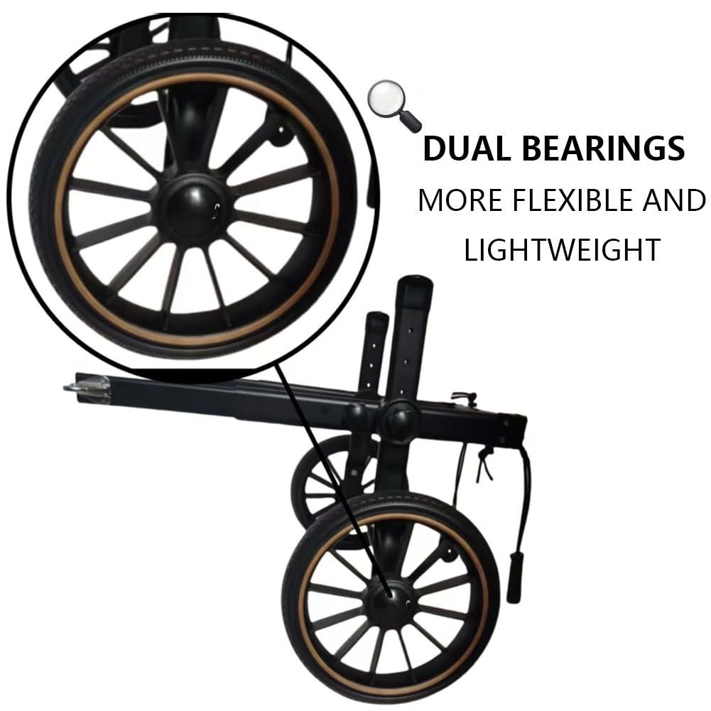 Carrito para Mascotas Silla de Ruedas Perros con Patas traseras Ajustable pequeños y Grandes Todoterreno Doble cojinete Malla Transpirable fácil Poner Quitar XL