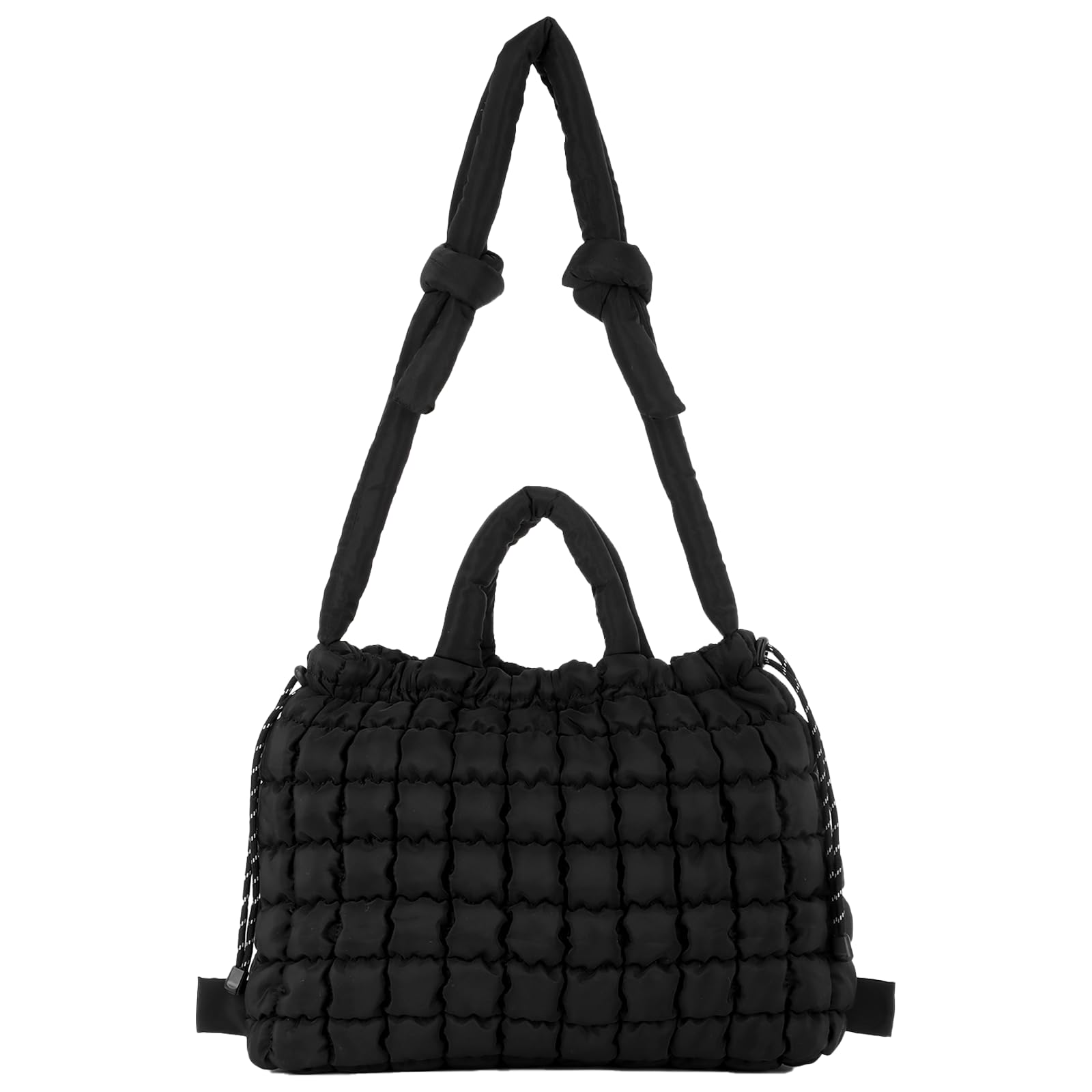 Jywmsc Gesteppte Puffer-Einkaufstasche für Damen, Große Gesteppte Umhängetasche, Leichte, Bauschige Tragetasche aus Nylon, Hobo-Tasche, Handtaschen