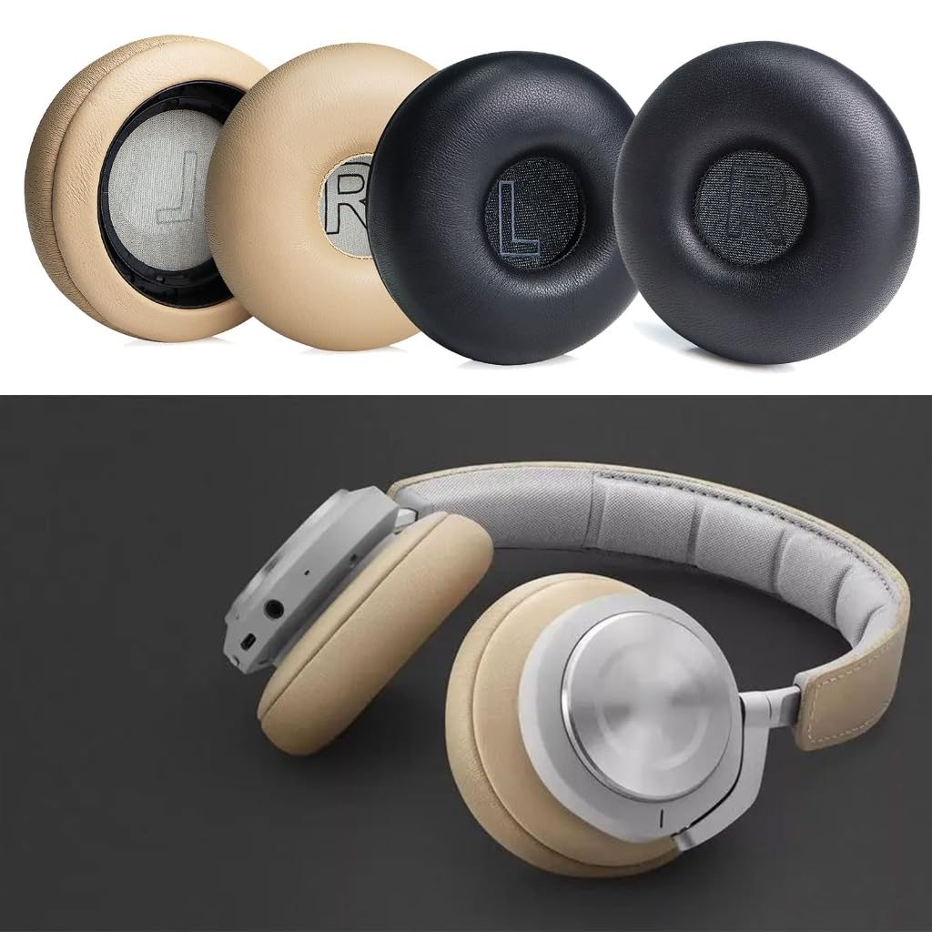 Almohadillas ergonómicas de piel de oveja con espuma viscoelástica, para auriculares H8i, aislamiento de placer
