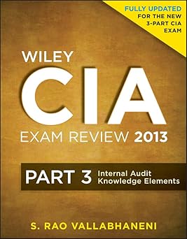 Wiley CIA Exam Review 2013: Internal Audit Knowledge Elements Part 3 Edition-Wow! eBook