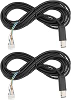 YINETTECH 2-Pack 10FT GameCube Controller Repair Cables with 6-Pin Connectors - Black Cords for Nintendo GC NGC