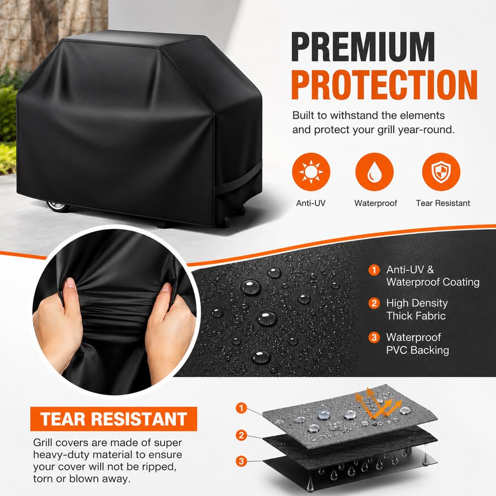 Funda para Barbacoa para Enders Boston Pro 4 2023-2026,Funda Protectora para Barbacoa Anti-UV Anti-Polvo Anti-Humedad, Without Reflective Strips