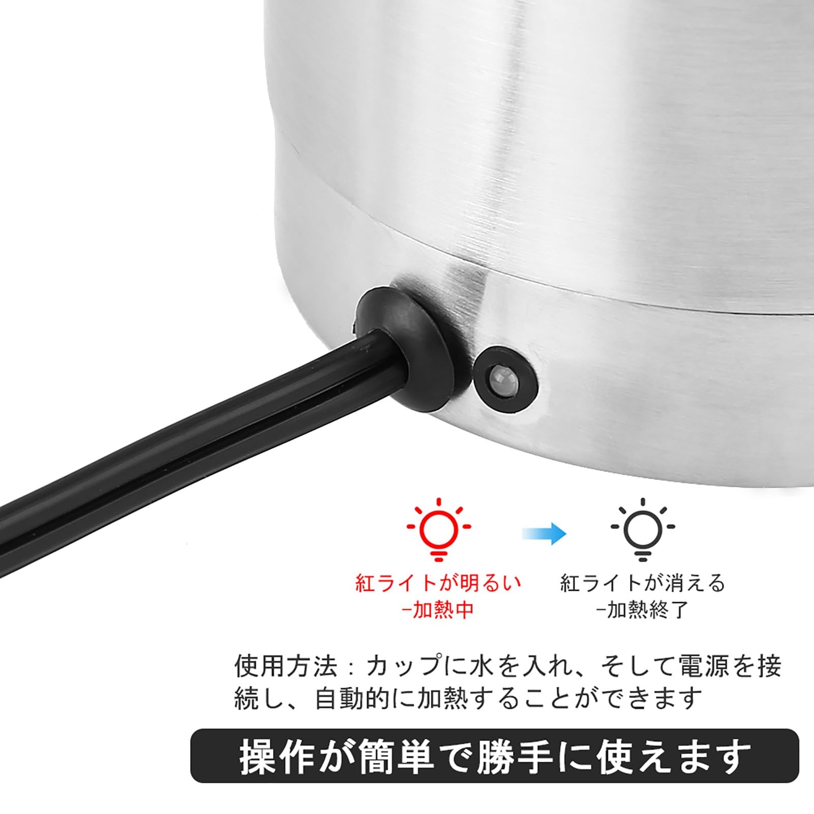 Termo eléctrico de viaje para encendedor de cigarrillos de acero inoxidable para coche, 750 ml, 12 V