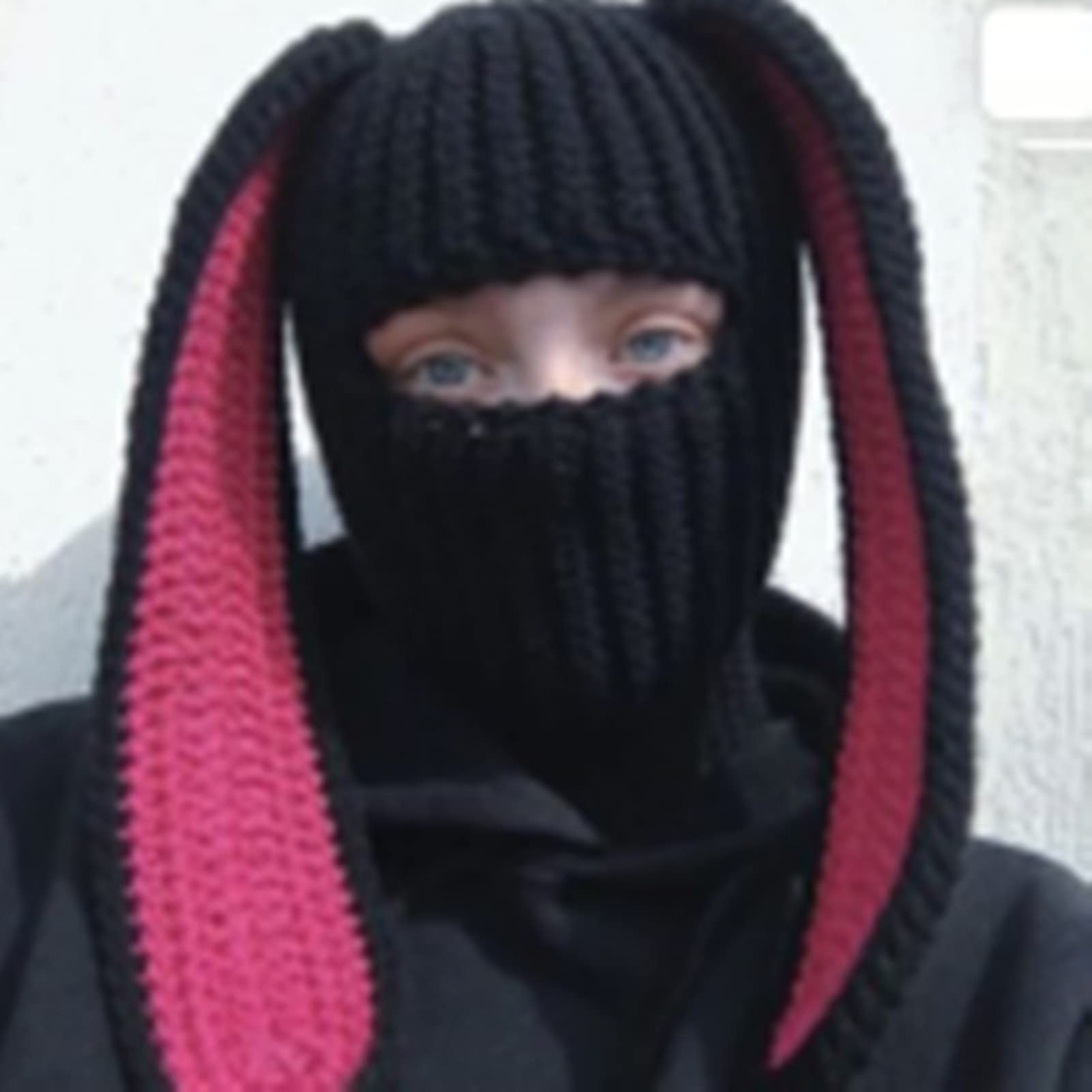 SEICARINO Rabbit Ears Balaclava バラクラバ Rabbit Ears Balaclava Halloween Long Bunny Ears Hat Funny