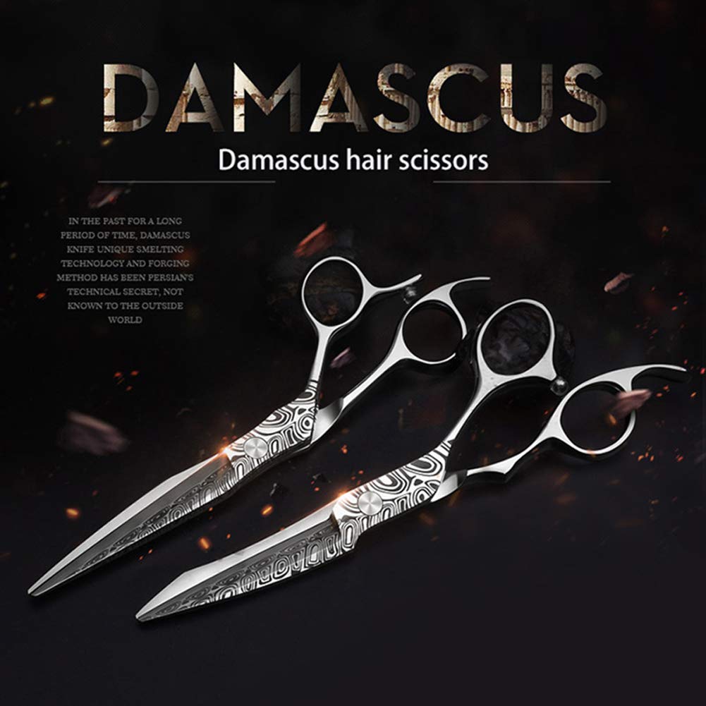 6 Zoll Professionelle Japanische Schere 15,3 cm Friseurschere Friseurschere Set Salon Haarschneide Effilierschere Kamm Cutter Schere Edelstahl,Set