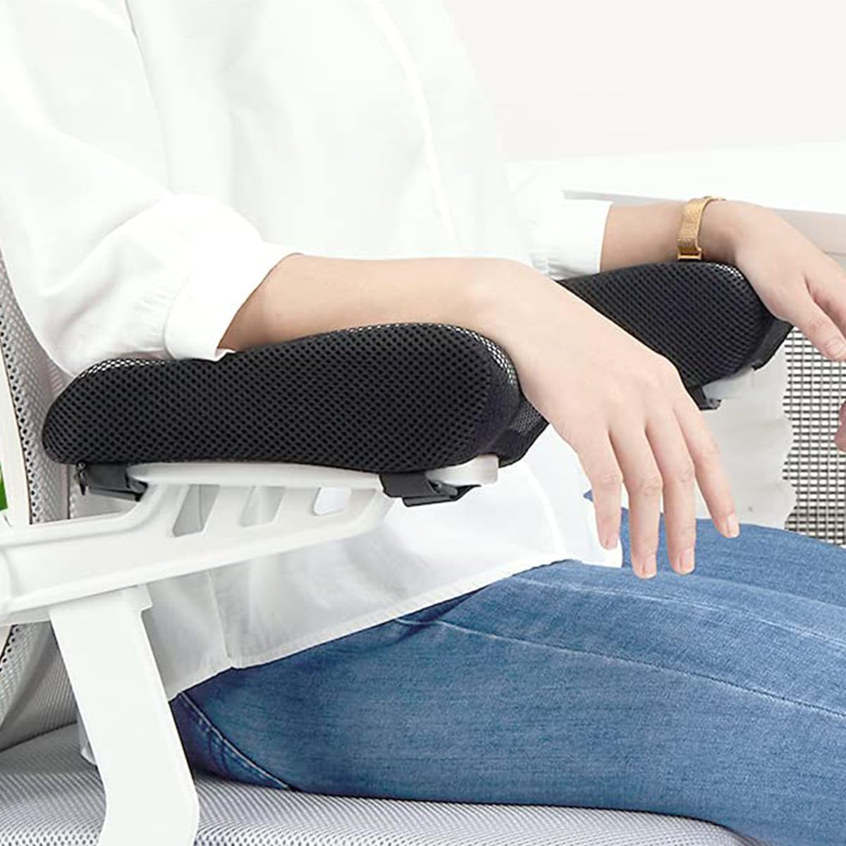 2 Pezzi Cuscino per bracciolo per Sedia da Ufficio Cuscino ergonomico per bracciolo Supporto per Gomito per Sedia da Gioco per Computer e Sedia da Ufficio