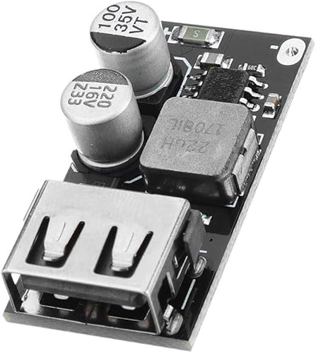 Miniatura 2 de HiLetgo 2 unids DC-DC Power Buck módulo 6V-32V12V24V a QC3.0 carga rápida sola USB carga convertidor de placa