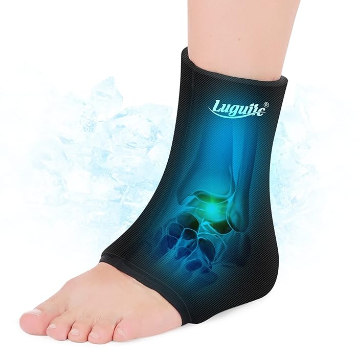 Buy Luguiic Ankle Ice Pack Wrap for Injuries Reusable Gel Cold Pack for