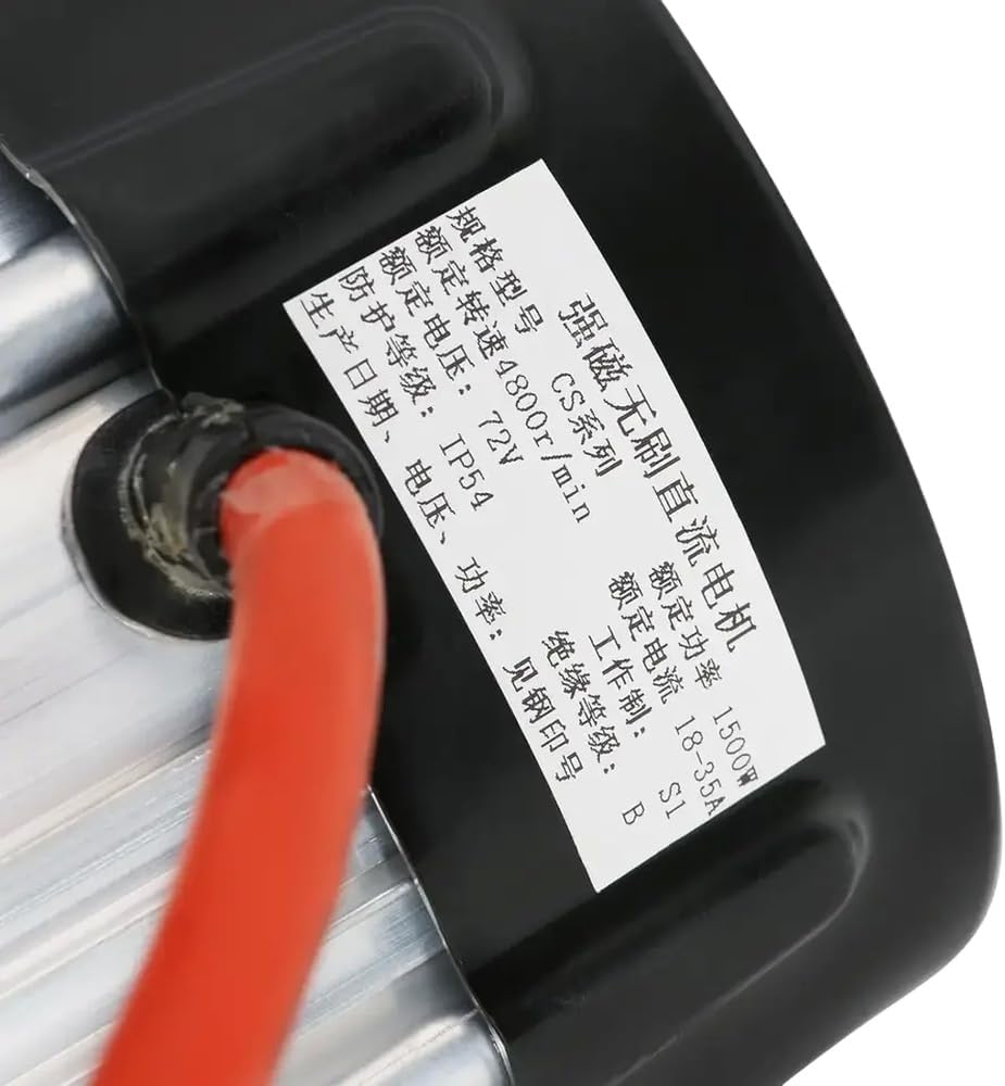 72V1500W Brushless Motor Differential Gear Box Compatible With Go Kart ATV Trike 4 Wheelers Quad Buggy Lawn Tricycle Cart Vehicle