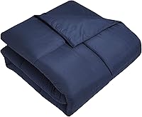 Vista 36 de Blue Ridge Home Fashions - Edredón sintético de microfibra para todas las estaciones, relleno de poliéster hipoalergénico, Algodón, Negro, gemelo