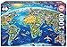 Educa Serie Miniature. Simboli del mondo pezzi piccoli. Rif. 19036 El Mundo, Mapa político geografía Puzzle, 1000 Piezas, Multicolor (16005), Colore Cranberry