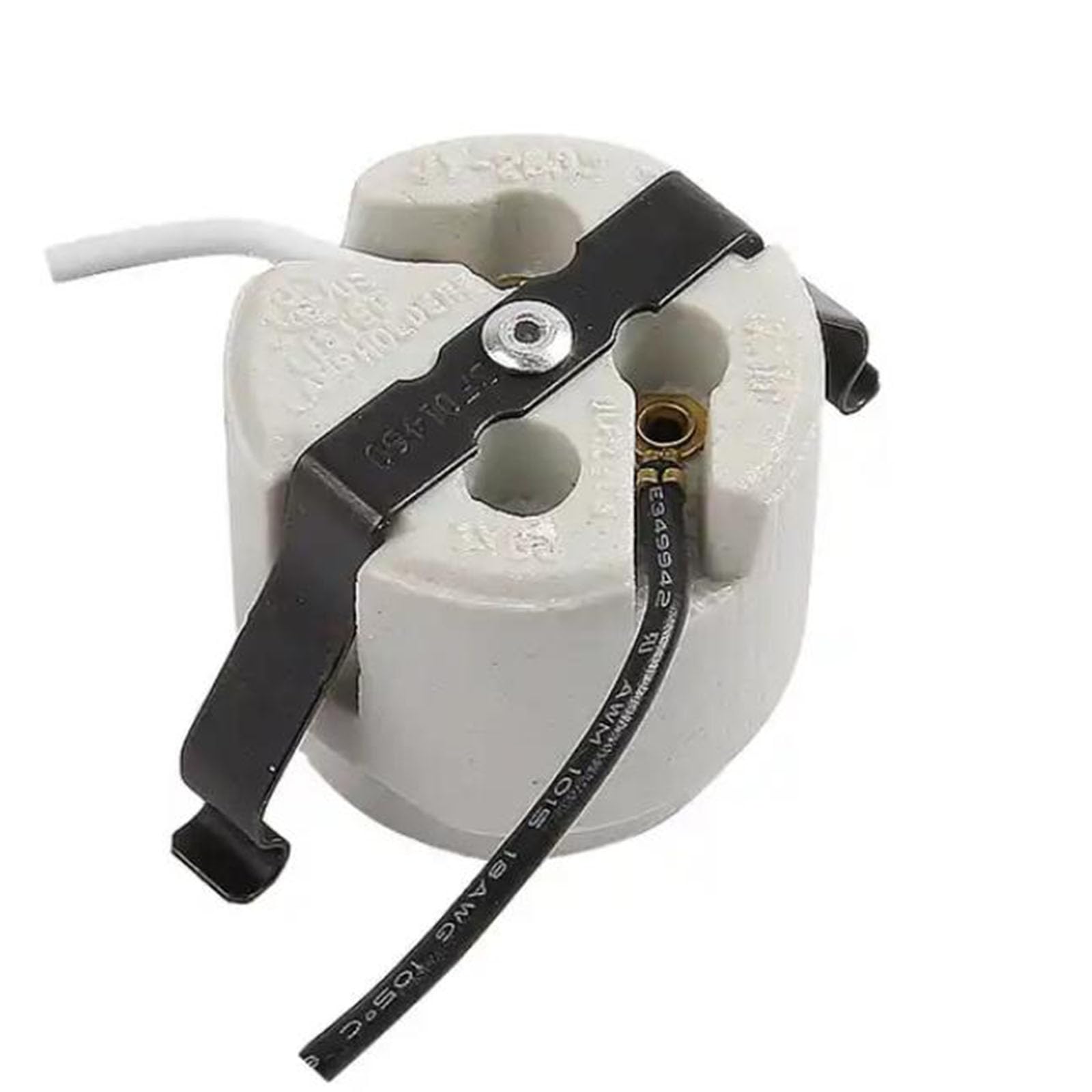 JNXQWE U-Clip Snap-in Med. Base Socket,Medium Base Keyless Socket