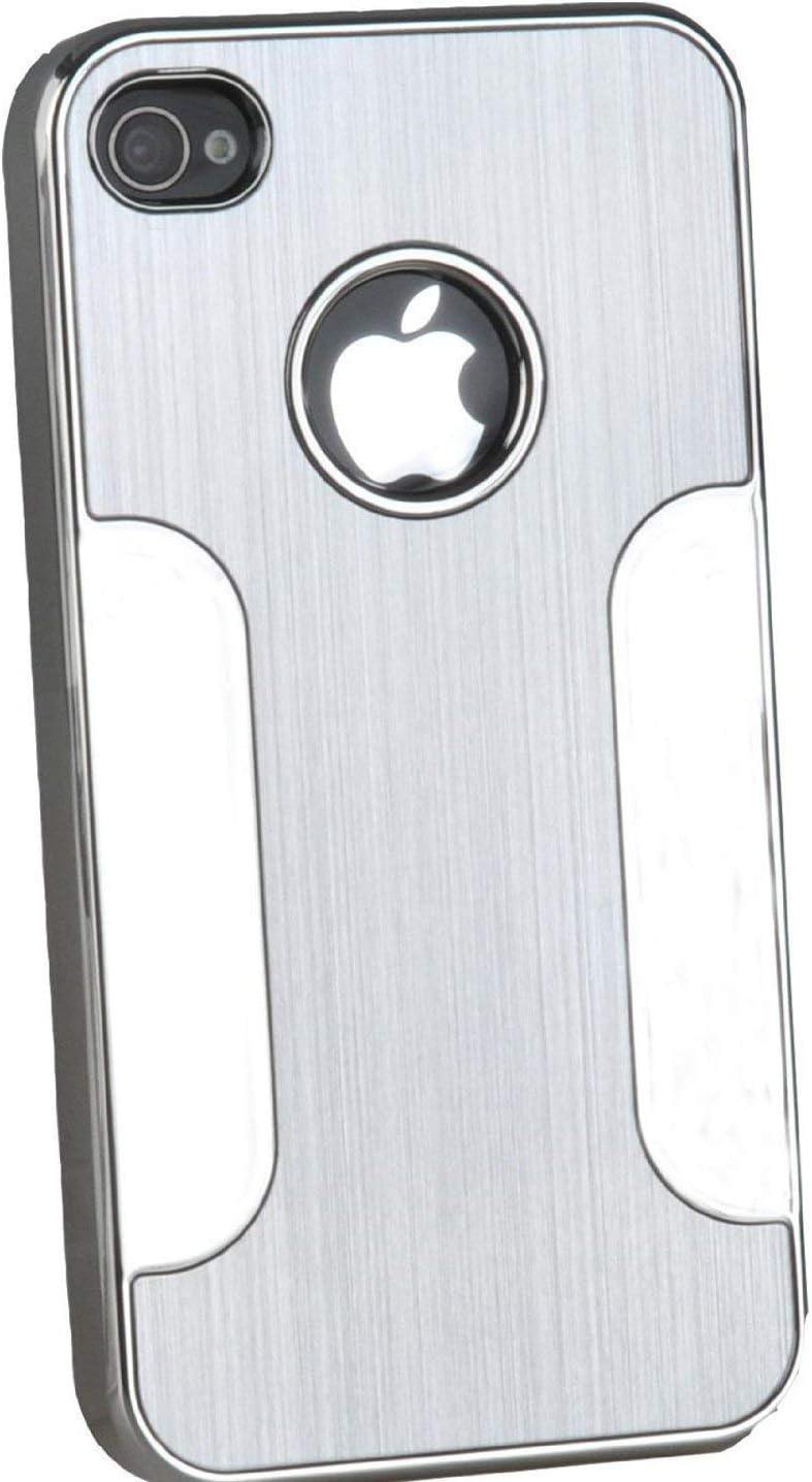Aimo Wireless Ip-case Premium Chrome Aluminum Hard Case for Apple Iphone 4/4g/4s -Silver