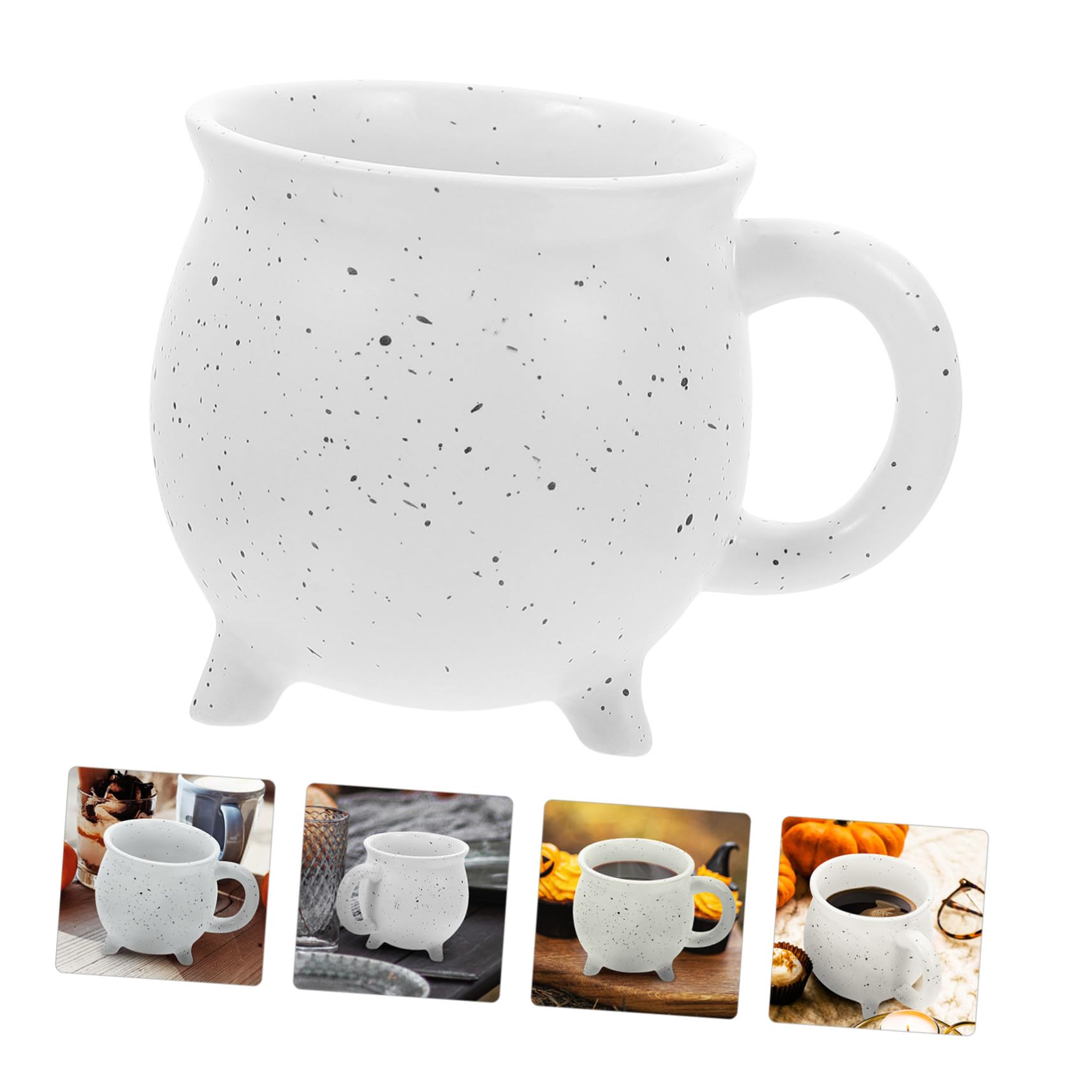 Halloween Tasse Aus Keramik Für Kaffee Dekotasse Für Zuhause Und Büro Mit Künstlerischer Form Und Glatten Kanten Langlebig Und Sicher Für Gebrauch