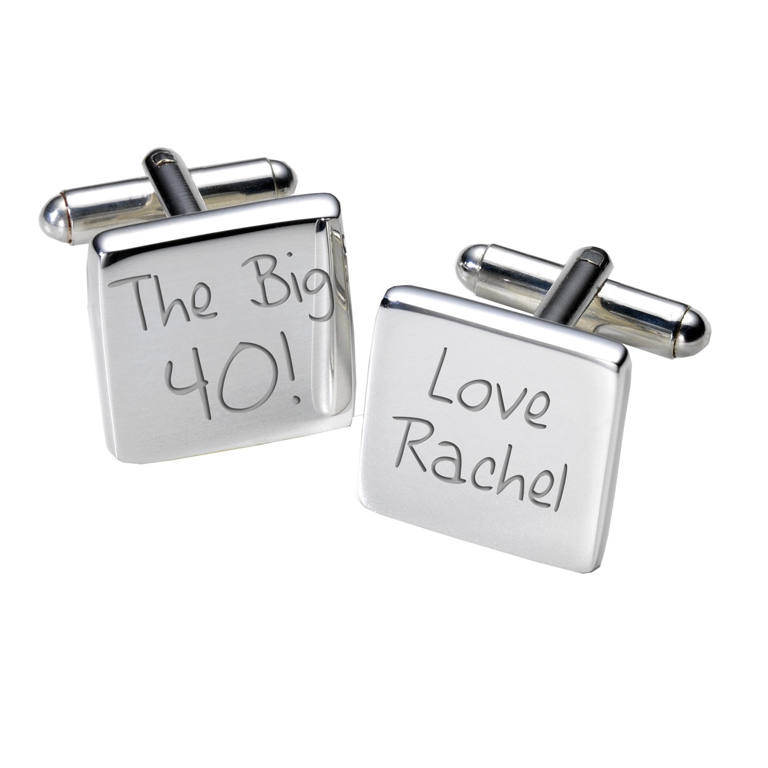 personnalisé "The Big 101,6 cm Boutons de manchette – Carré