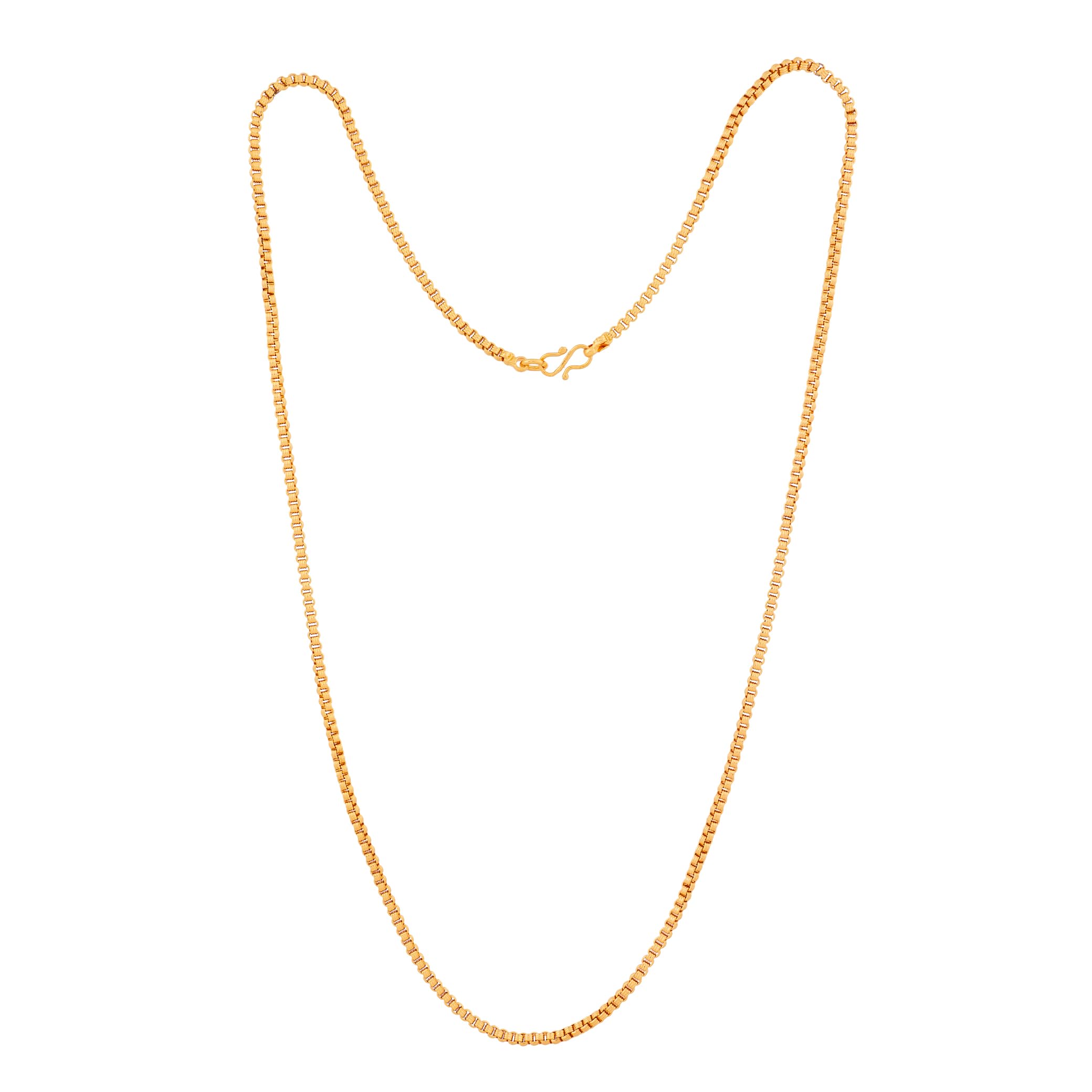 Radha's Creations Traditional medium thickness chain Necklace One Gram Gold Plated For Women and Girls No.1195