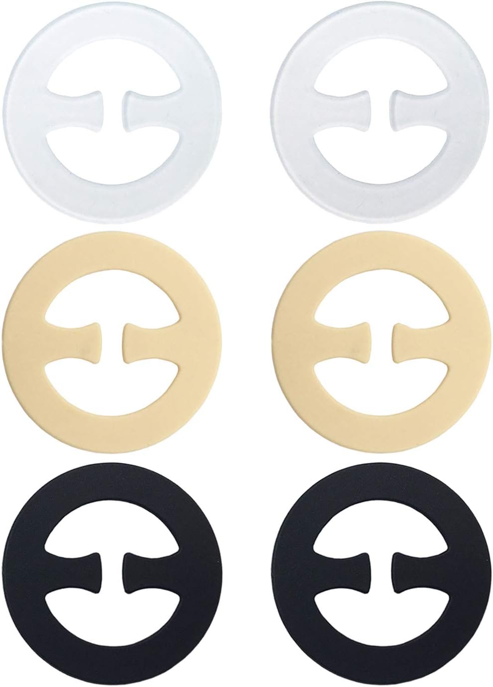 Bra Clips for straps racerback Conceal Straps for Cleavage Control - 6 Piece