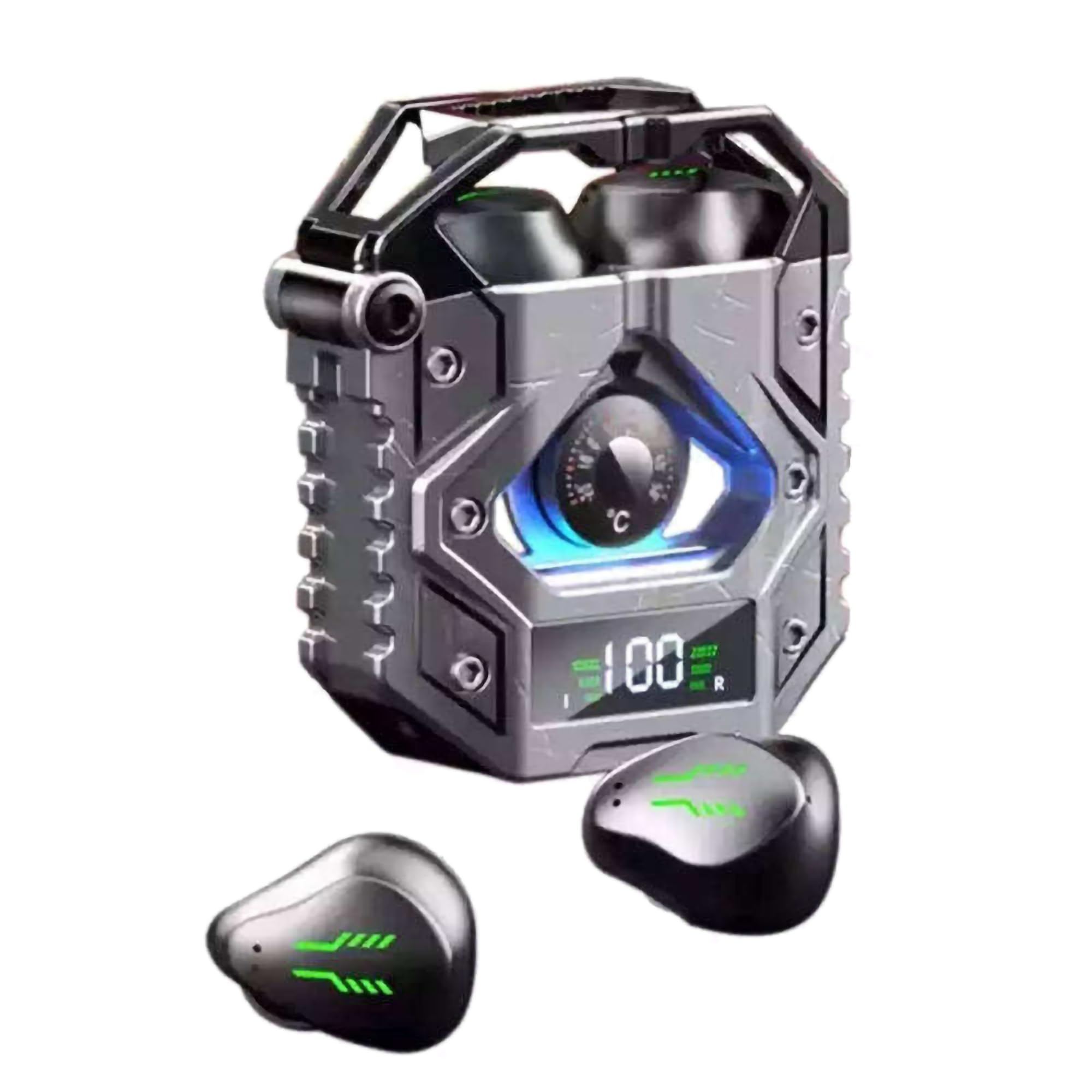 StitchGreen H09 Bluetooth 5.3 Wireless Earbuds with Longest Battery Life, Environmental Noise Canceling, IPX7 Waterproof, HiFi Stereo Sound, Low Latency for Games, for iPhone and Android