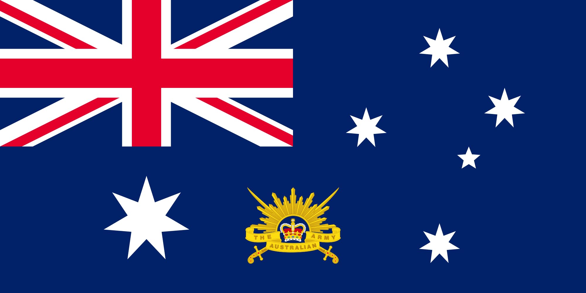 Drapeau Chief of the Australian Army paysage idéal pour bureau et collection