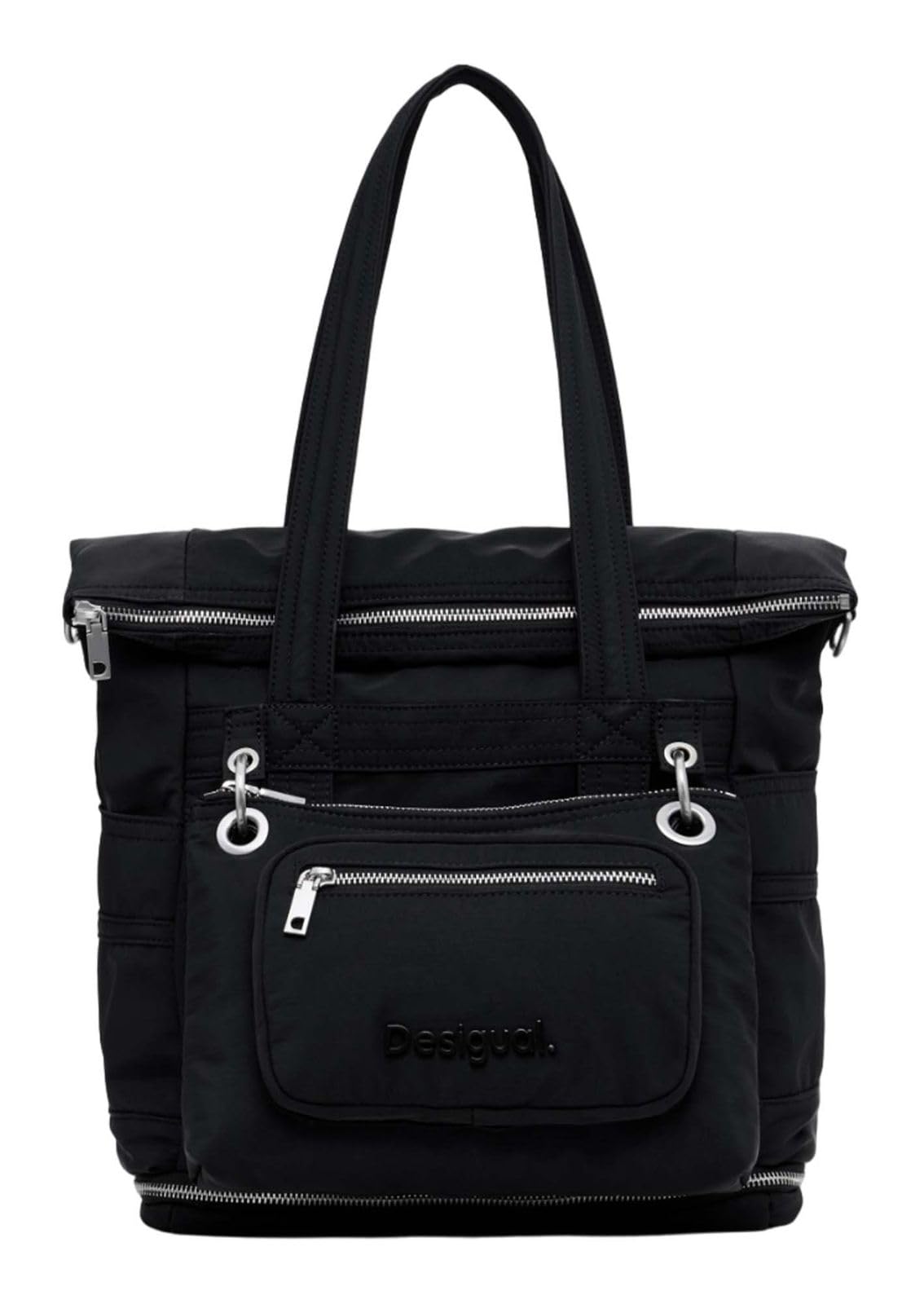 Desigual borsa a tracolla zaino Accessories Nylon Backpack Black nero