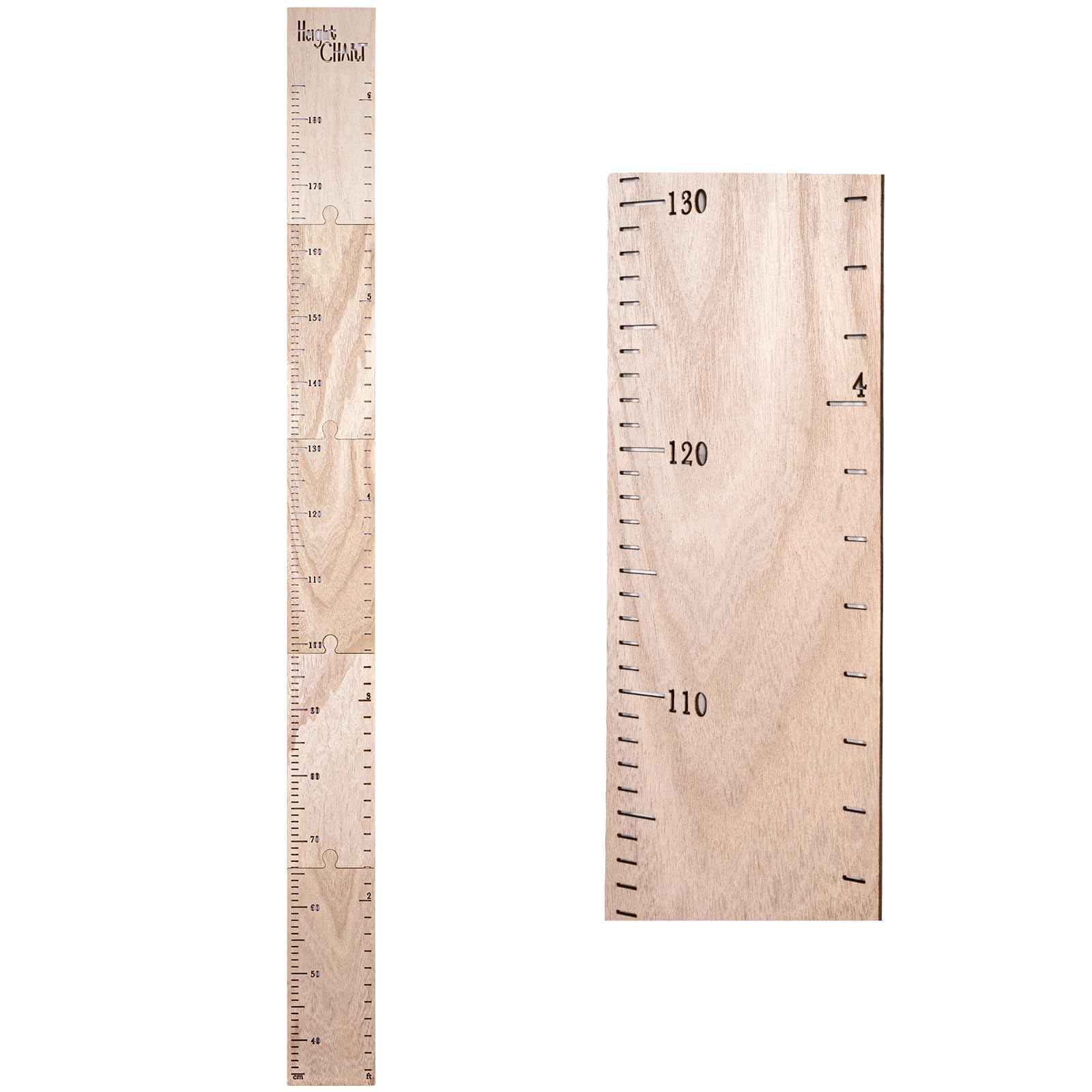 Règle de croissance en bois pour enfants, règle murale amovible en bois pour chambre à coucher, chambre d'enfant, décoration murale