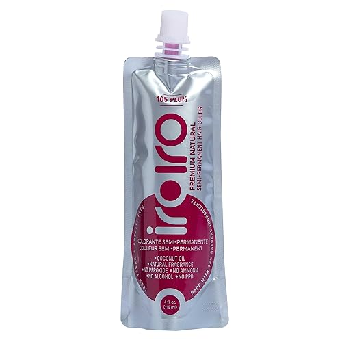 IROIRO Color de cabello semipermanente natural prémium 105 ciruela (4 onzas)
