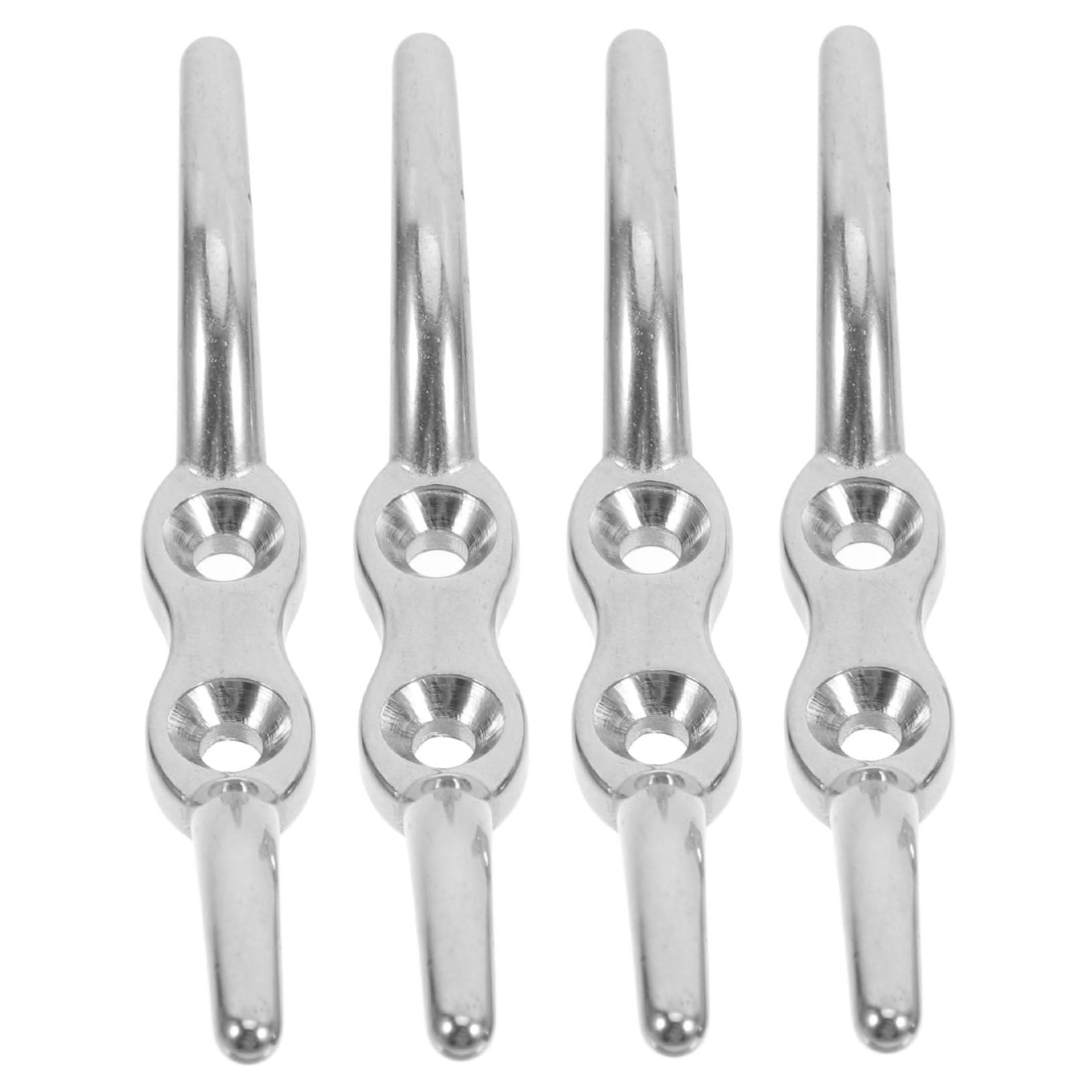 Levemolo 4pcs Blind Cord Holder Window Blinds Accessories Stainless Steel Boat Cleats Marine Flag Hook