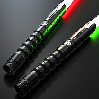 Lightsaber,Double Dueling Light Saber with Length 41.54 inches,2Packs Real 12 Colors RGB FX Light Sabers for Adults, Lightsabers for Kids Birthday Christmas/Halloween Cosplay Party Light up Sword