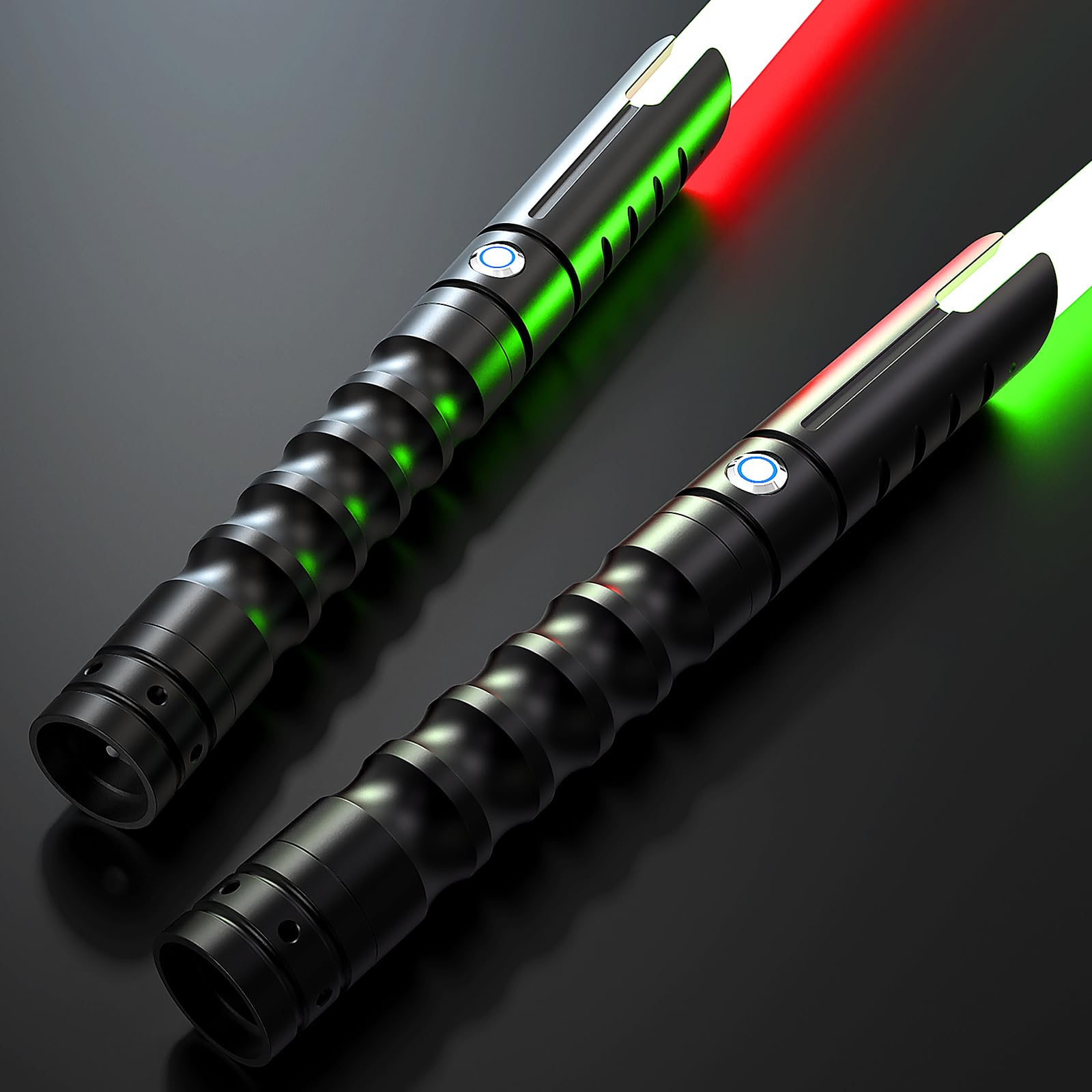 Lightsaber,Double Dueling Light Saber with Length 41.54 inches,2Packs Real 12 Colors RGB FX Light Sabers for Adults, Lightsabers for Kids Birthday Christmas/Halloween Cosplay Party Light up Sword